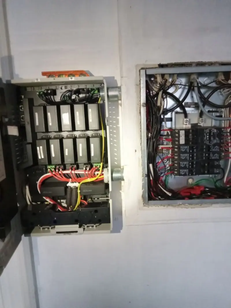 Electrical panel upgrade completed for Security Camera Wiring in Clare